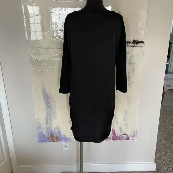🖤VINCE🖤 Black Wool Mixed Media Dress - Picture 7 of 11